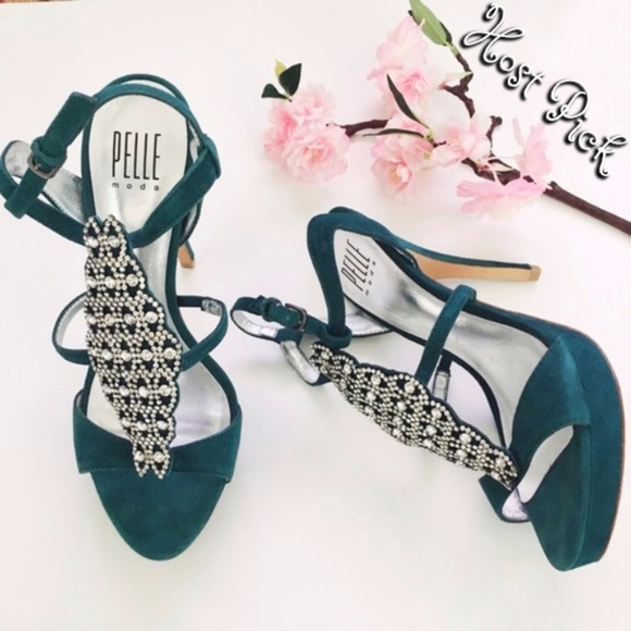 Host Pick Pelle Moda Rhinestone Sandals - Picture 1 of 8